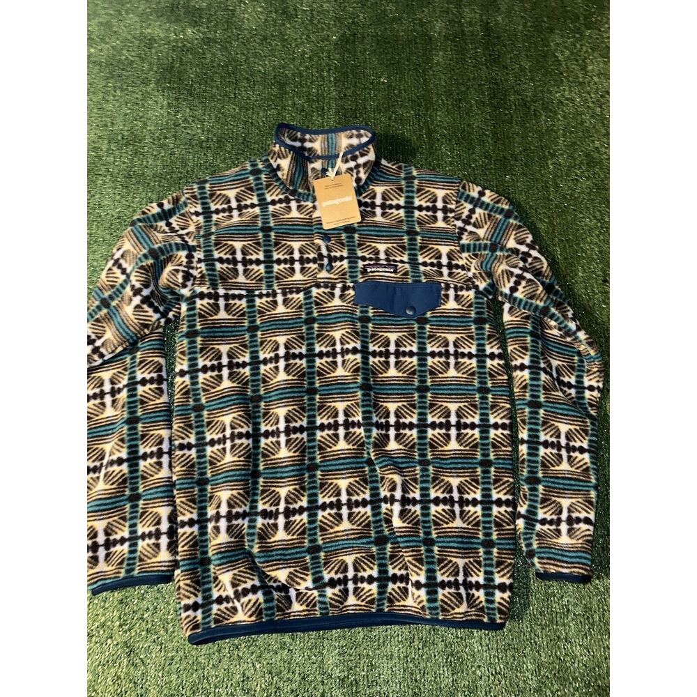 PATAGONIA LIGHTWEIGHT SYNCHILLA SNAP T PULLOVER Size X-Small Snow Beam